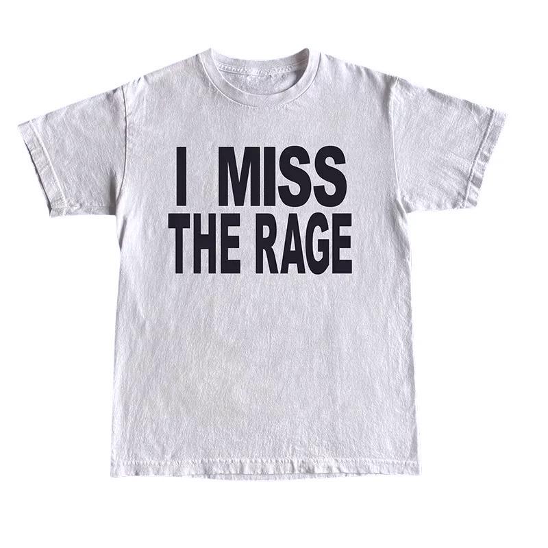 Summer Unisex Alphabet Print Cotton Gothic Garbage Fashion Top Vintage High Quality Streetwear Punk Y2k Hip Hop Streetwear Oversized Tshirt