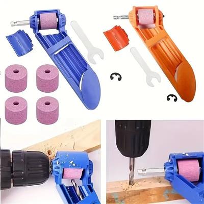 Portable Drill Bit Sharpener Corundum Grinding Wheel Bit Tool Twist Drill Bit Sharpen Machine for Step Drill Dremel Accessories