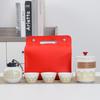 777 Chinese Ceramic Tea Set with Red Carry Bag