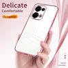 Pour Oppo Reno13 5G (Global) Coque Cadre Électroplaqué Housse de Téléphone en TPU Souple