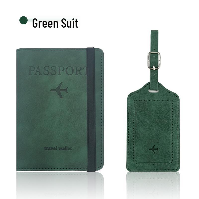 

RFID Passport Holder & Luggage Tag Set: Multifunctional Travel Organizer