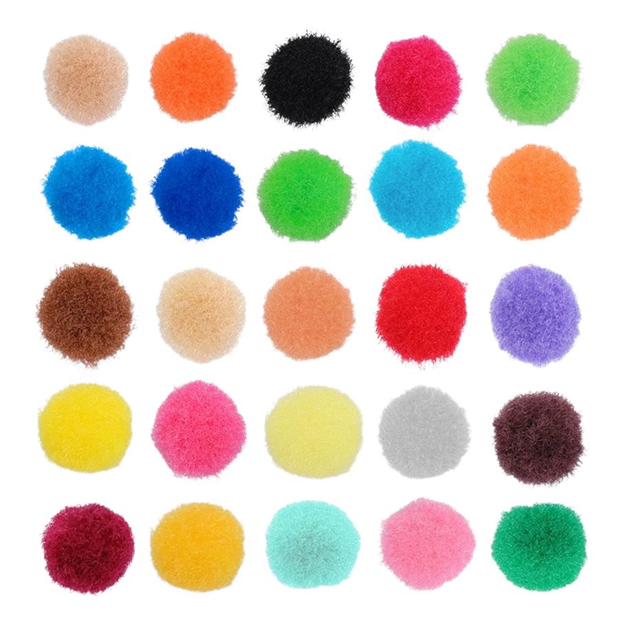300pcs Fluffy Pom Poms Pet Cat Toys DIY Felt Craft Handmade Sewing Tool Home Decor for Hair Doll Greeting Cards Accessories XJM