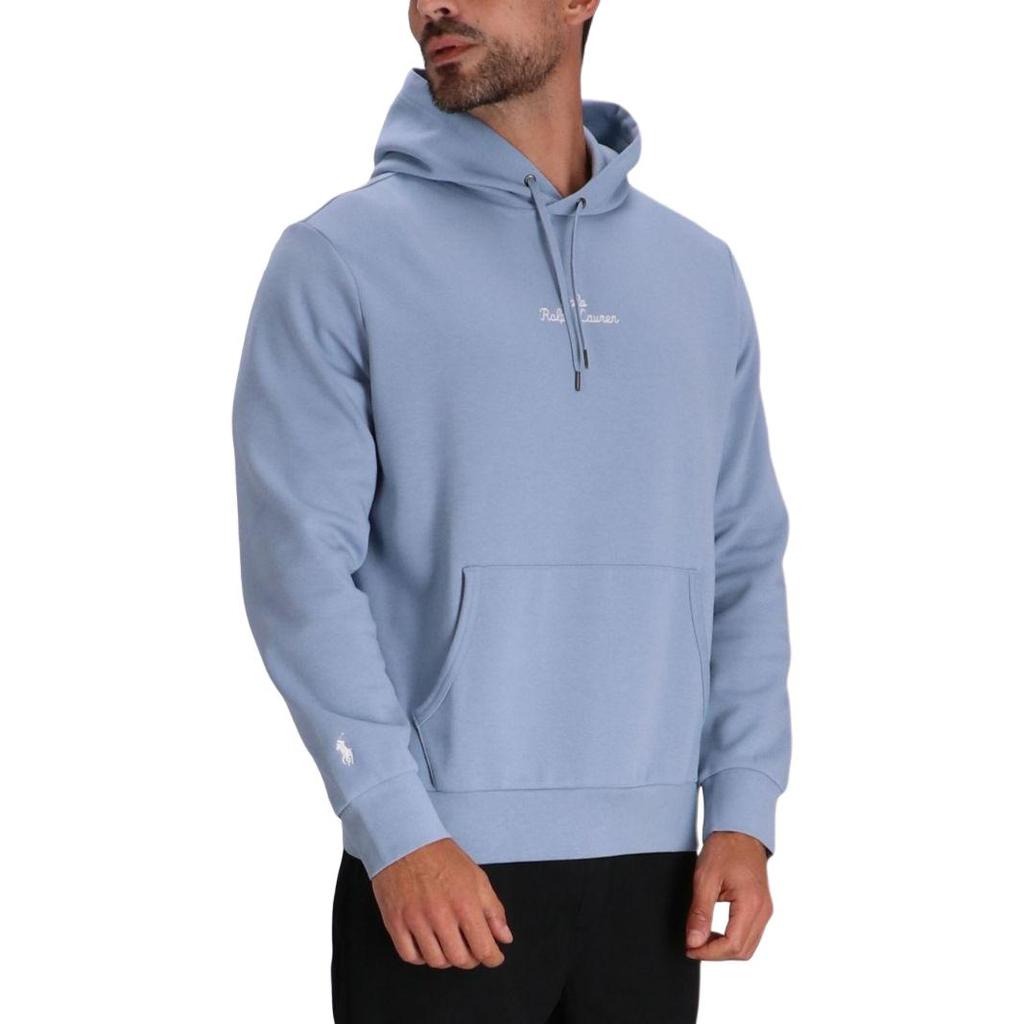 Polo Ralph Lauren Ss24 Letter Logo Embroidered Hooded Long Sleeve Sweatshirt Men sweatshirt Light-Blue 710936586-010