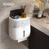 Double-Layer Wall-Mounted Tissue Box with Storage