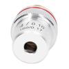 Achromatic Microscope Objective Silver 4X Microscope Objective Len with 20.2mm Standard Interface