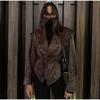 Retro Leather Jacket for Women - European & American Street Style Autumn/Winter Collection