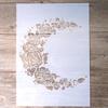 Plantillas de Mandala en capas para manualidades, tamaño A4, A3, A2, para pintura de paredes, álbum de recortes estampado