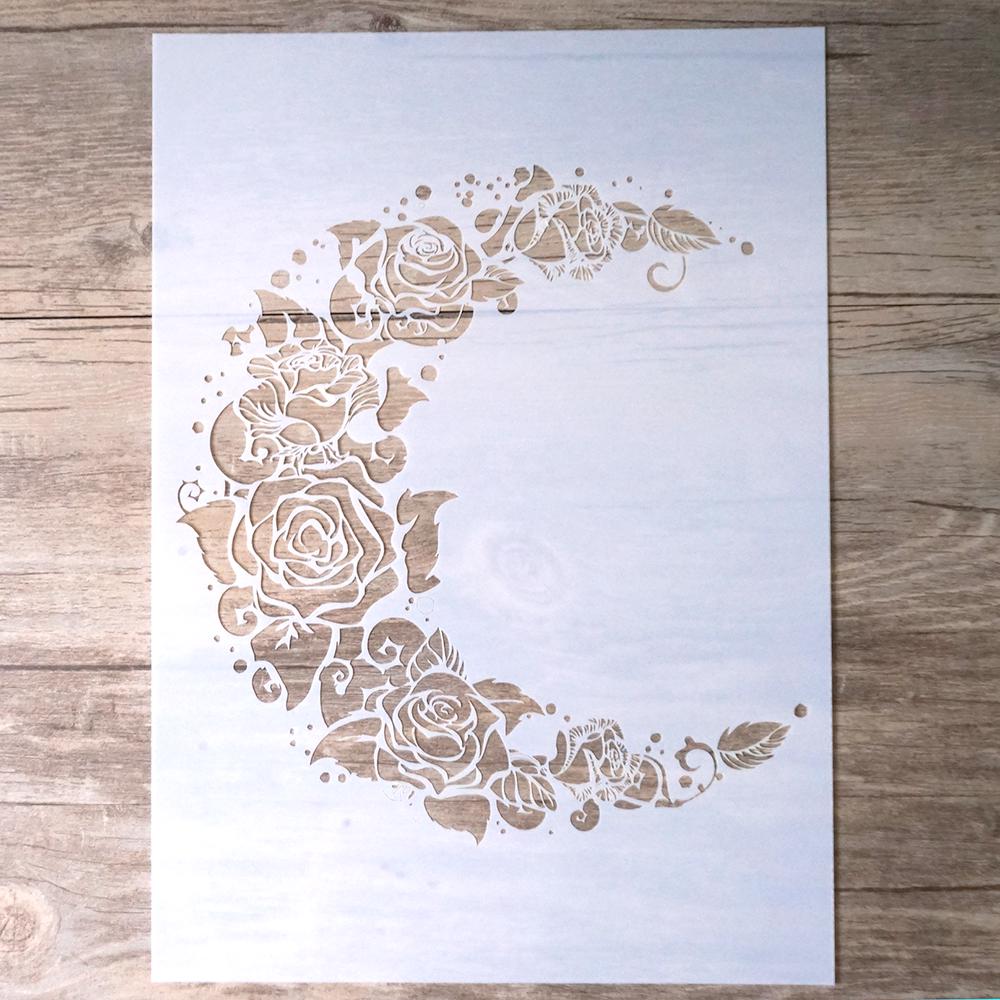 Plantillas de Mandala en capas para manualidades, tamaño A4, A3, A2, para pintura de paredes, álbum de recortes estampado