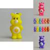 PVC-Kunststoff Care Bears Schlüsselanhänger Spielzeugfiguren Tasche Anhänger Kinder Weihnachten Geburtstagsgeschenk