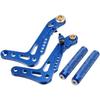 1 Pair Go Kart Pedals Kit, Aluminum Brake Pedal Return Spring Rust Resistant for Go Kart (Blue)