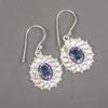 Iolith Ohrringe Edelsteinschmuck, 925 Sterlingsilber Ohrringe, Handgefertigter Schmuck Geburtsstein Ohrringe, Geschenk für Ihn