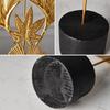 Sculpture with Wooden Base, Handcrafted Art Statue for Living Room Hallway Bedroom Desktop Decor,