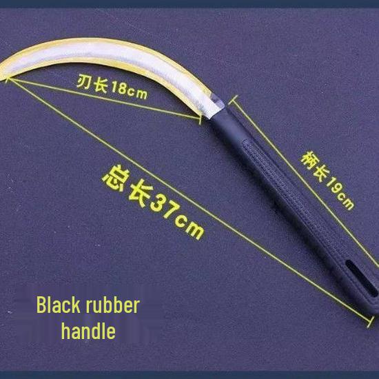 Stainless Steel Serrated Sickle with Fine Teeth for Mowing and Weeding