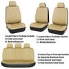 9pcs Car Seat Cover Breathable PU Leather Full Surrounded Seat Protector Universal Vehicle Seat Cushion Suitable For Most Cars