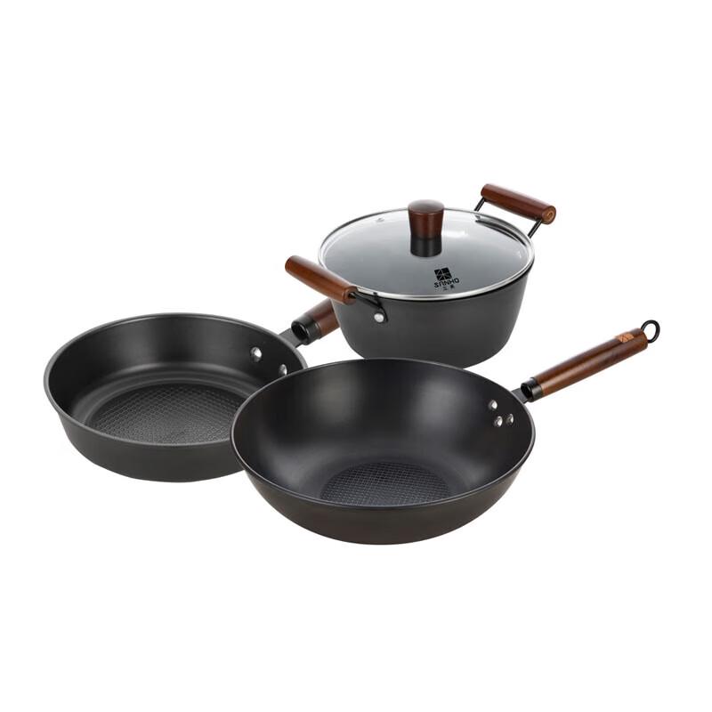 Sanhe Nitride Hammered Iron Cookware Set