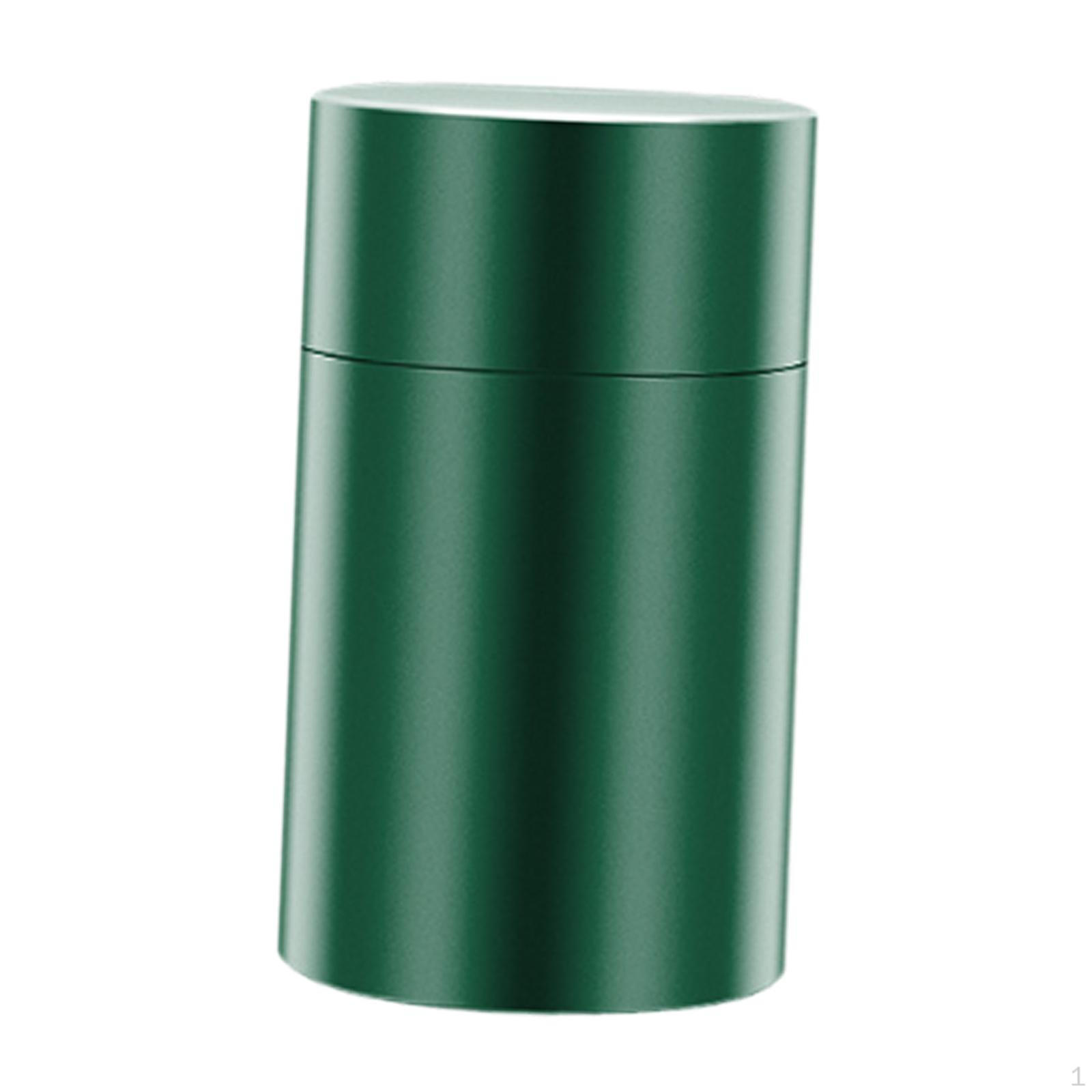 

Алюминиевая герметичная банка для хранения, металлическая банка, герметичный контейнер, не пропускающий запахи, портативный, для хлопьев зелёный