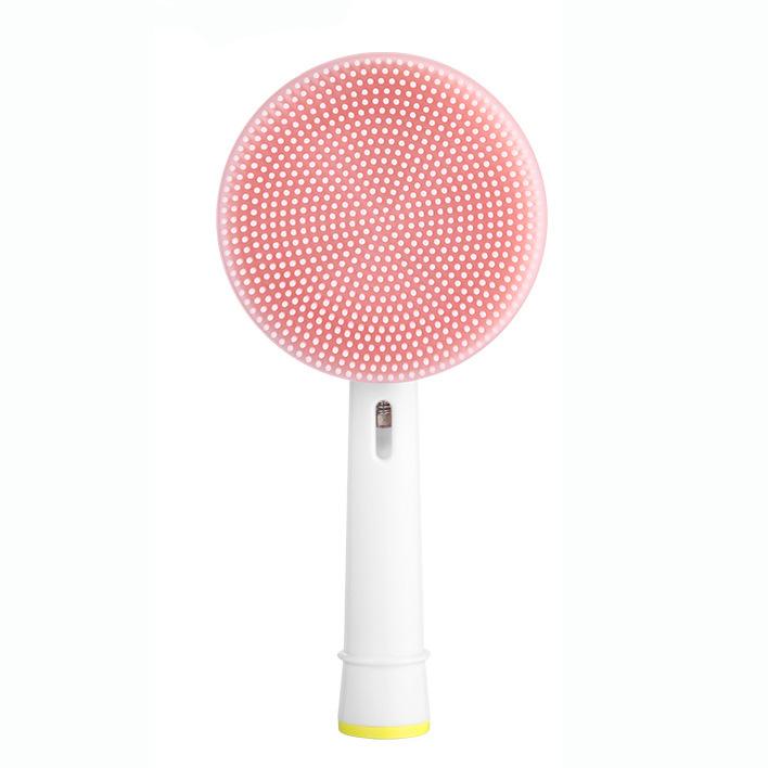 Facial Brush Head Fits B Electric Toothbrush Food Grade Silicone Gentle Exfoliating Portable for Travel Home Facial Cleansing