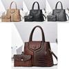 Borsa Tote Moda Transfrontaliera da Donna con Fantasia Coccodrillo ad Ampia Capacità per Uso Quotidiano