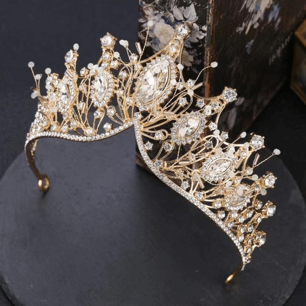 Luxury Design Bridal Tiaras Elegant Bride Wedding Tiaras Rhinestone Diadem  Wedding Ceremony