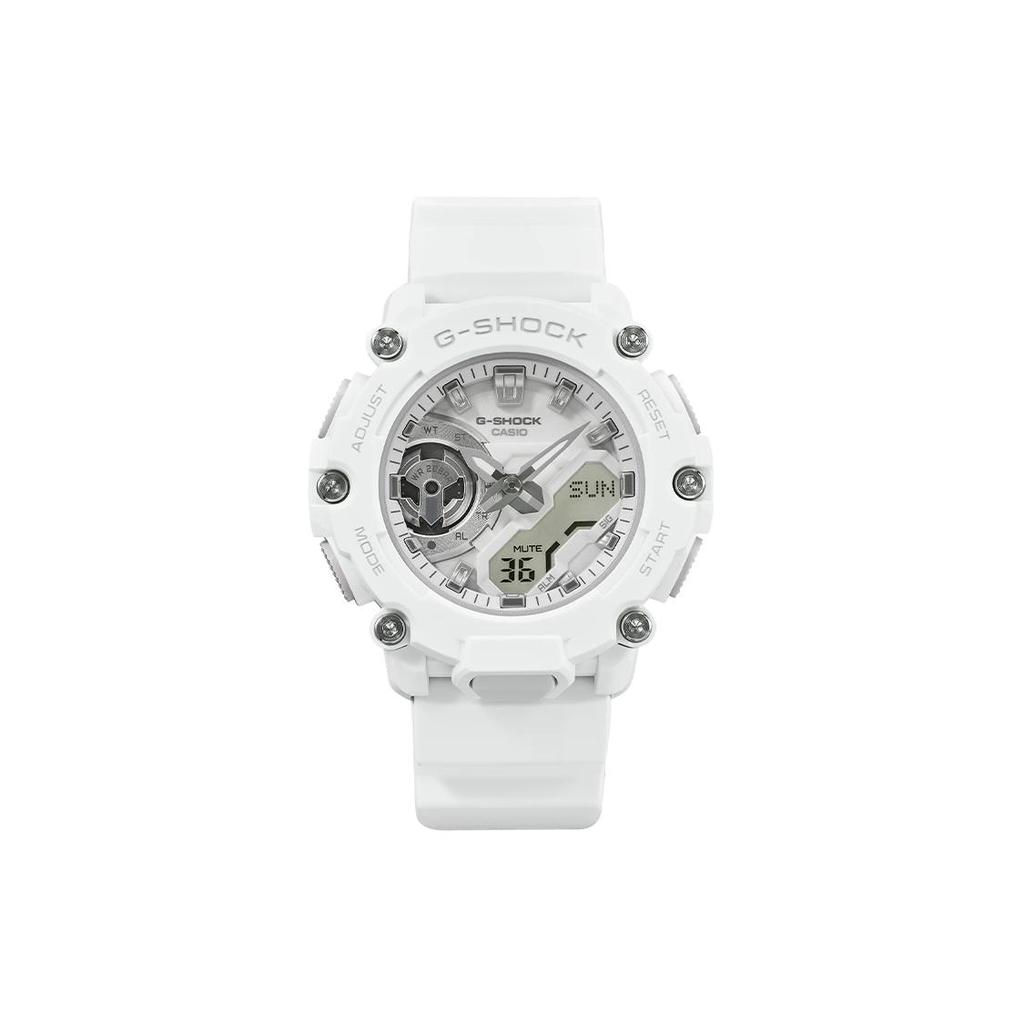 Casio G SHOCK 200m Waterproof Quartz Movement Resin Strap Watch Women's Watch White Dial GMA-S2200M-7AJF