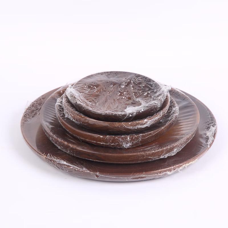 Lanshengjia Round Wooden Snack & Fruit Plate