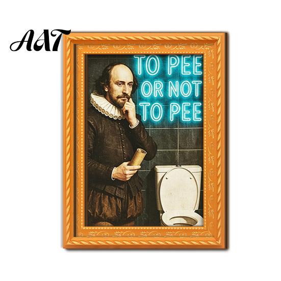 Modern Office Storage Decor Funny Small Wooden Fridge Magnet Picture Frame, Vintage Oil Painting Pattern Retro Style Frames Magnetic Refrigerator
