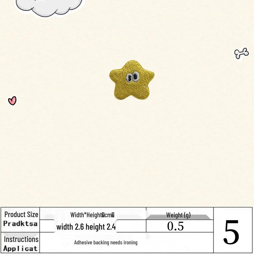 Cute Cartoon Eyes Embroidered Iron-On Patch