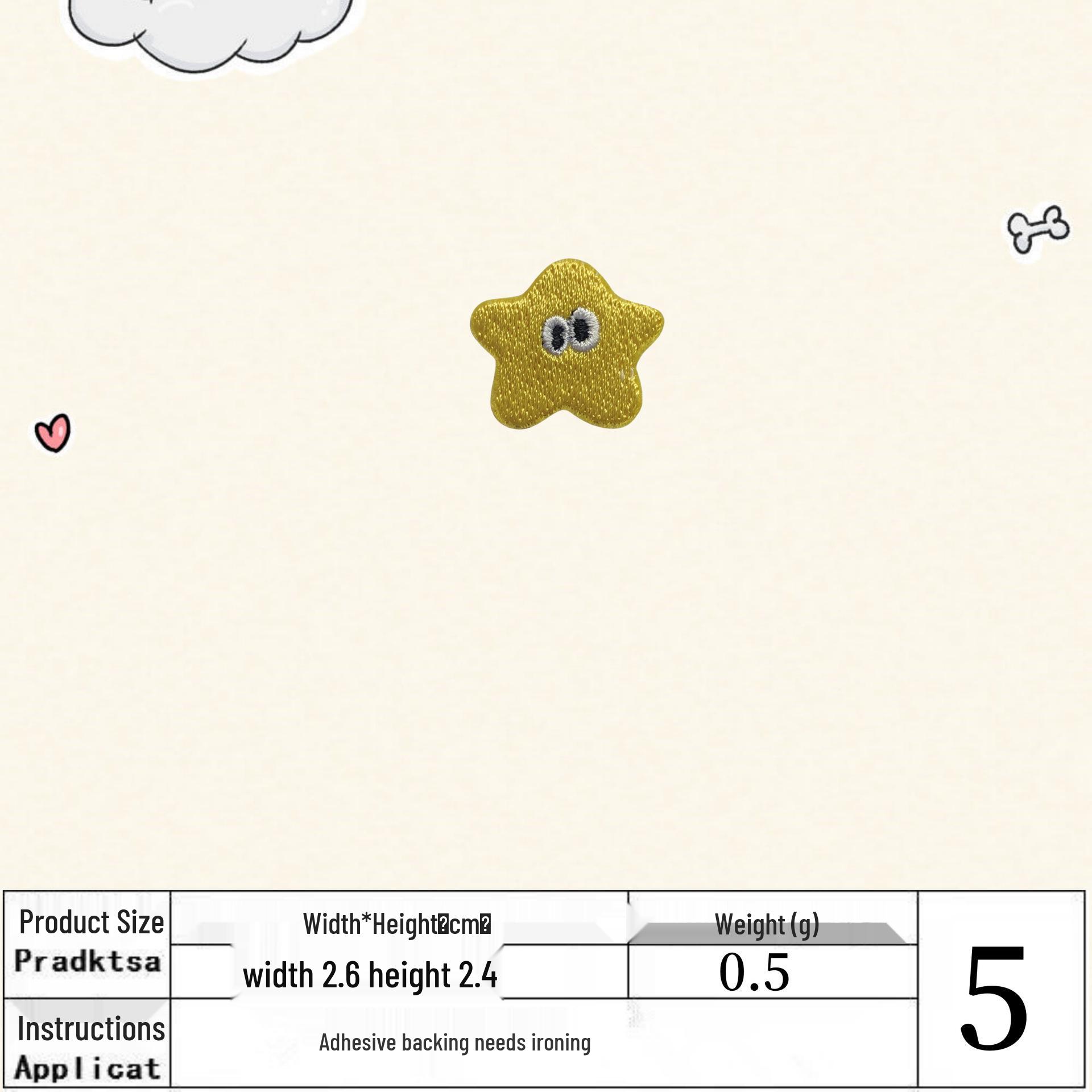 

Милая мультяшная вышитая термонашивка с глазами