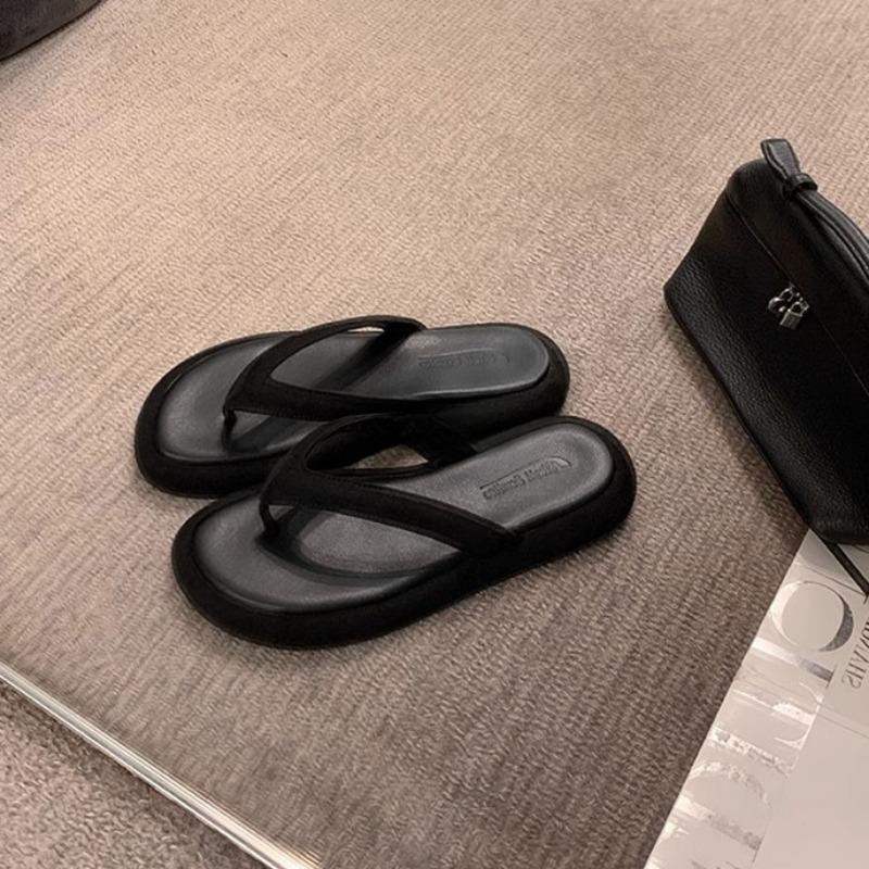 Buty plażowe Klapki na grubej podeszwie Klapki damskie