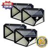 Outdoor Wall Solar Light - - 100 LED - With Motion Sensor IP65 Waterproof - Black