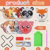 10 Cute Wildlife Diamond Painting Coasters Set, DIY Animal Diamond Painting Coasters, with Stand, Diamond Art Coasters for Beginners