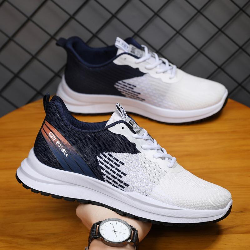 Sneakers Men's 2 Spring New Trend Versatile Outdoor Running Shoes Breathable Flying Woven Casual Shoes