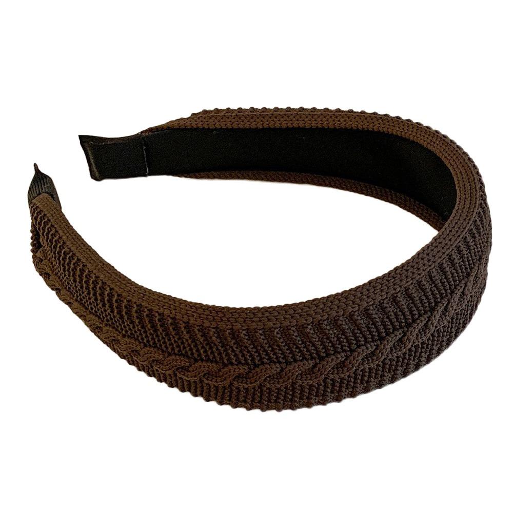 French Design Knit Hair Hoop Elegant Woolen Headband Versatile Hair Bands  For Women