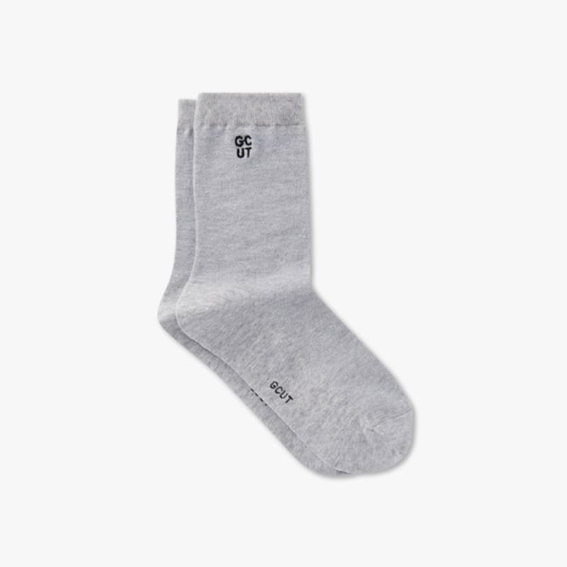 GCUT Honeycomb Collar Socks_Melange Gray 7215284202