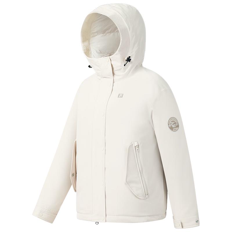 FILA Women's Loose Fit Hooded Down Jacket