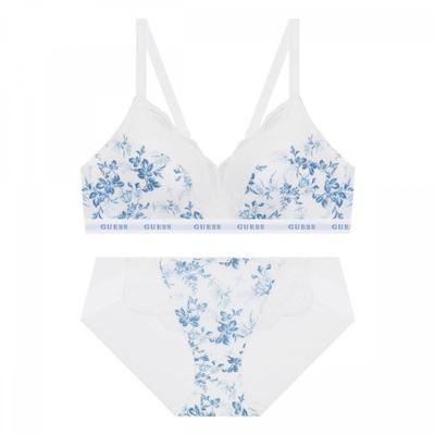 Blue Floral No Wire + Panty Set Lbu Gdwbr312 Bp312 