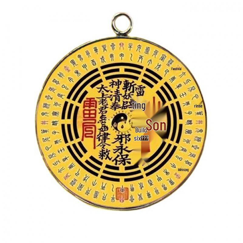 30mm Single-Sided Creative Mountain Ghost Time Gem Keychain Pendant