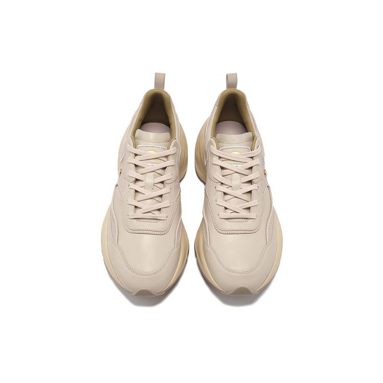 Li-Ning 1990 Cloud Dress Comfortable Simple Rebound Shock Absorption Non-Slip Low-Top Running Shoes Men Sneaker Dawn-Gray ALJT053-3