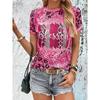 Round Neck Casual Trendy Love Printed Short Sleeved T-shirt