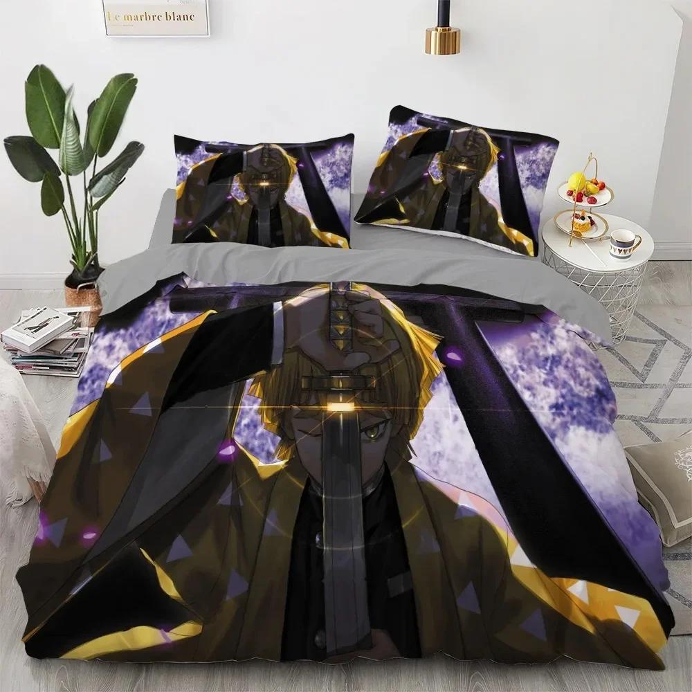 New Anime Kawaii Bedding Set Japan Anime Loli Duvet Cover Set Kids Bedroom Cartoon 3D Printed Quilt Cover Bedroom Gift