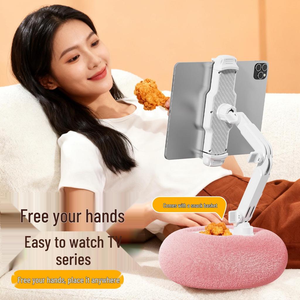 Plush Cushion Tablet & Phone Stand for Bed - Ideal for Watching Videos