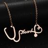 Atoztide Fashion Infinity Jesus Heartbeat Necklace For Women Stainless Steel Endless Forever Love Friendship Jewerly Gift
