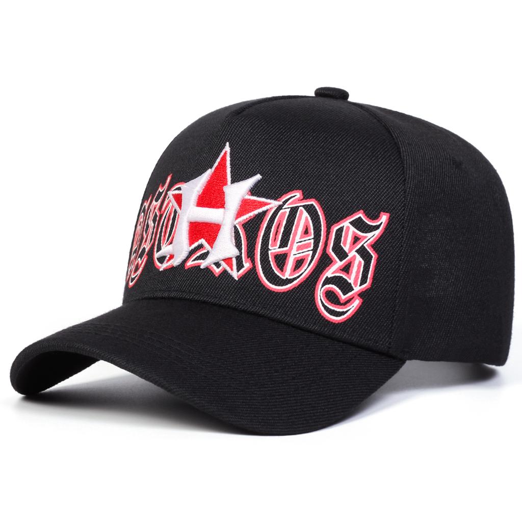 Unisex H Star Embroidery Adjustable Personality Baseball Hat Street Hip-hop Caps Spring Autumn Outdoor Leisure Hats Travel Accessories for Women Men