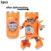 Trendy Deformable Car Robot Model For Kids Durable Abs Material Creative Toy