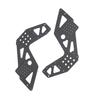 2Pcs Chassis Side Panels Black Strong Protection Lightweight Carbon Fiber for Losi 1:8 LMT 4WD Solid Axle RC Off Road Vehicles