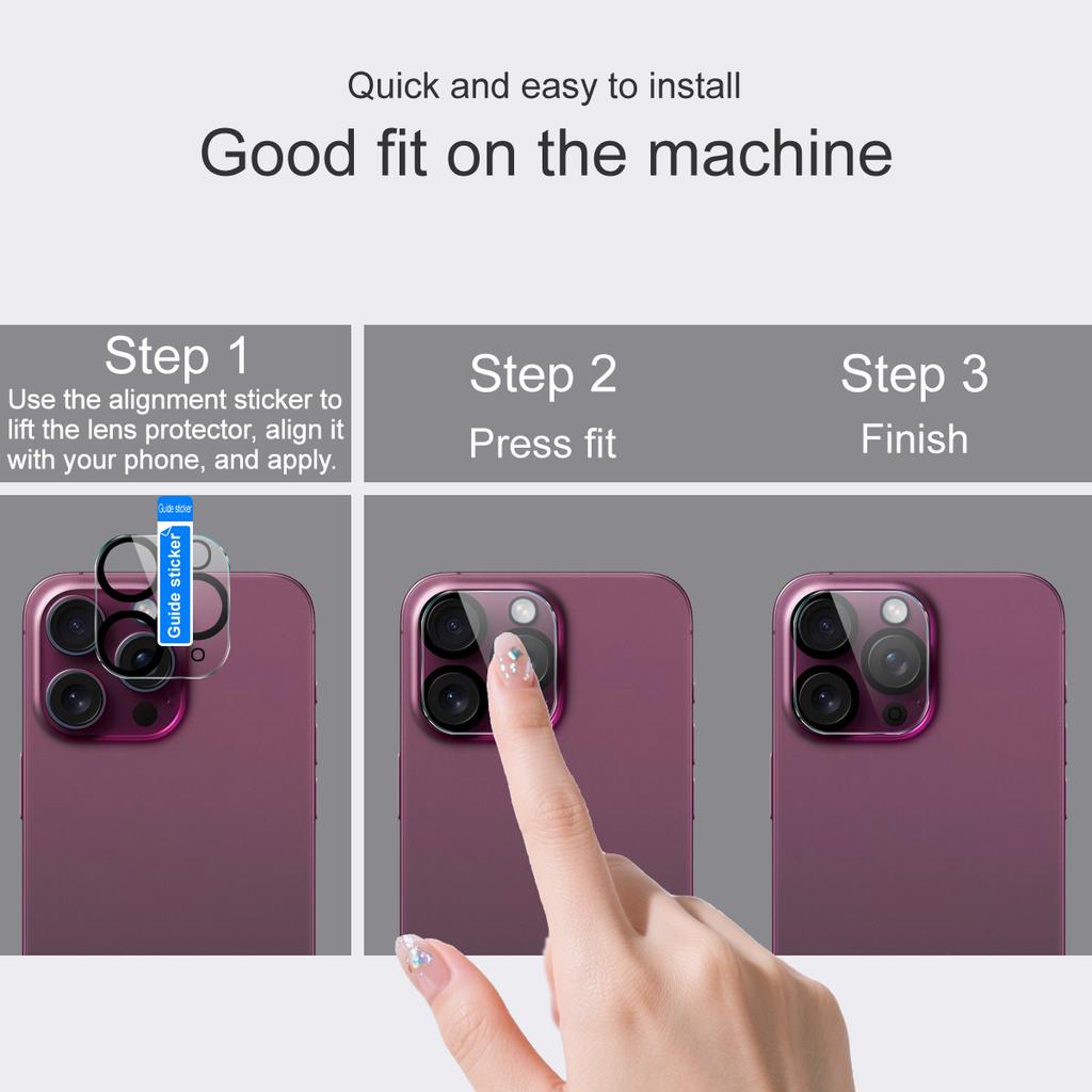 For Samsung Galaxy Z Flip 7 FE 5G Glass IMAK High Definition Integrated Glass Lens Film Black Eye Design