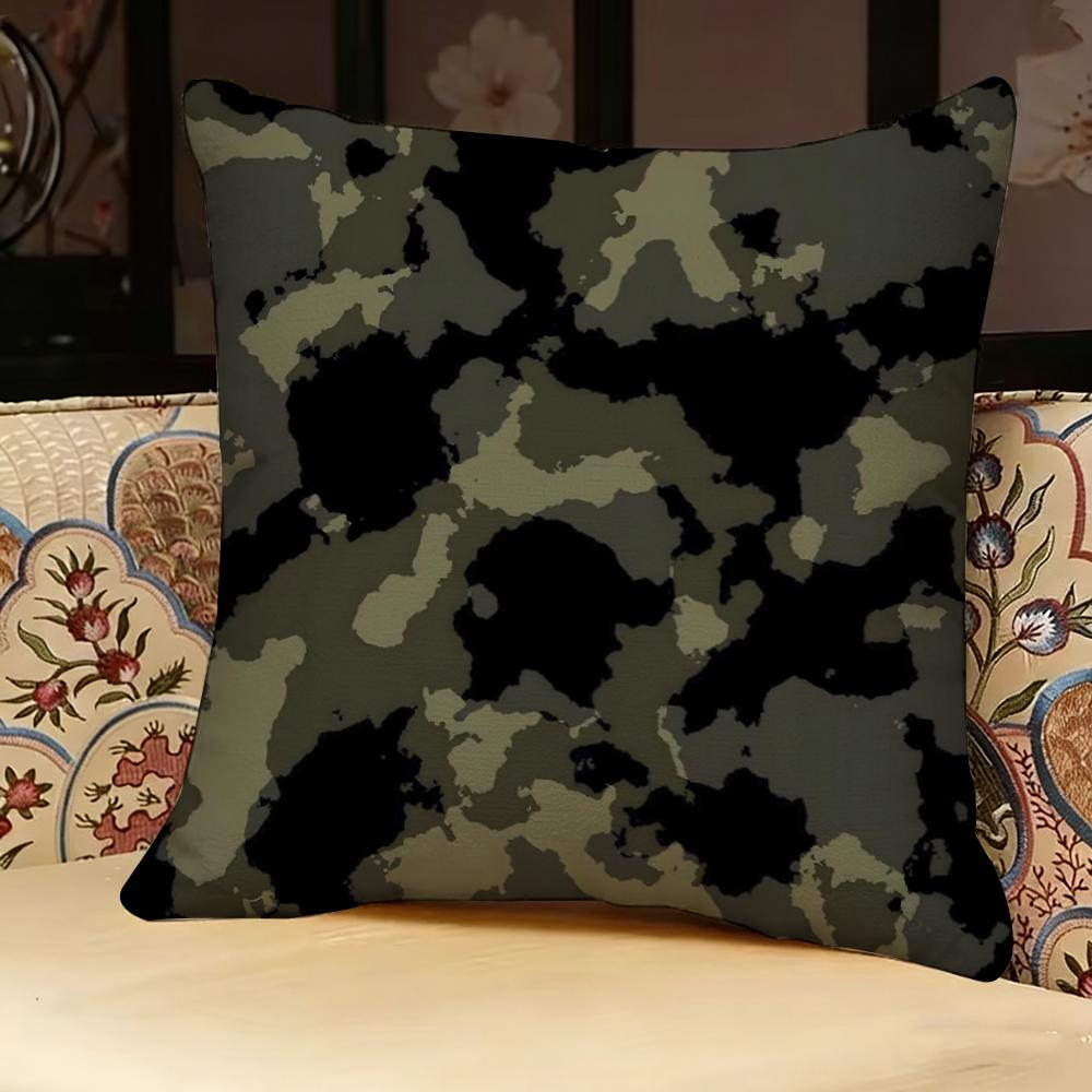 Decorative Military Camo Pillow Case Pillowcase, Double-sided Printed, Sofa Cushion, Bedroom Headboard Pillow
