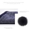 SOMALER Fashion Winter Hats For Women Knitted Real Fur Pompom Hat Thick Warm Wool Beanies