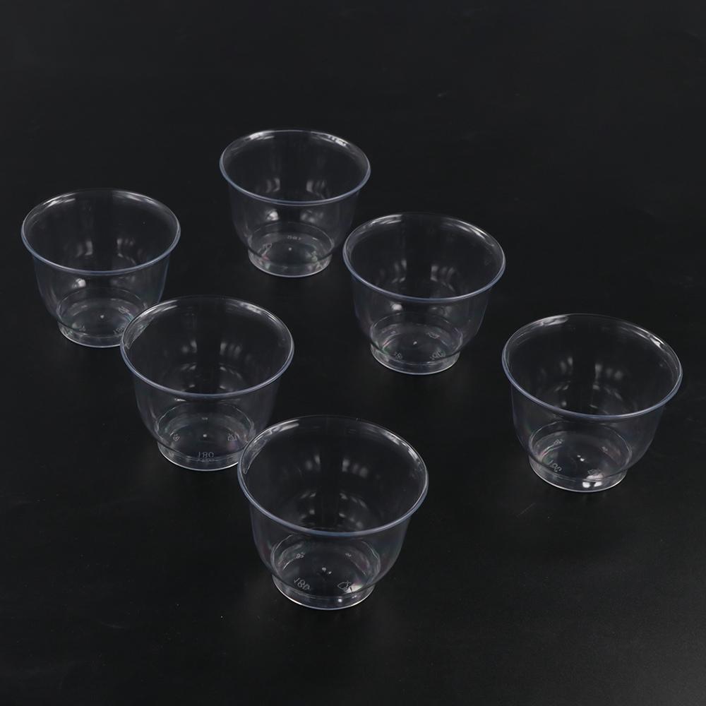 50pcs 60ml Shot Cup Disposable Kung Fu Tea Cup Drinkware Clear Plastic Tea Cup  Living Room
