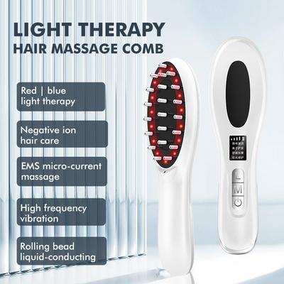 Multi-functional Electric Wireless Negative Ion Massage Comb Hair Growth Vibration Massager Anti Hair Loss Head Care Brush